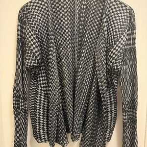Pleats Please Issey Miyake 3D Pattern Geometric Jacket Cardigan Size 3